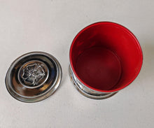 Load image into Gallery viewer, Vintage Royal Commemorative Tea Caddy Canister - Silver with Royal Portraits