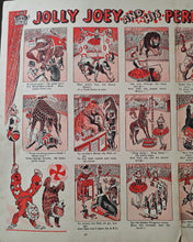 Load image into Gallery viewer, Vintage Circus Print – Jolly Joey and His Performing Pets Double Page Book Plate | 50.5 x 35 cm | An