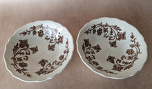 Load image into Gallery viewer, J & G MEAKIN Royal Staffordshire set of 2 Bowls - Windsong Brown