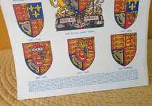 Load image into Gallery viewer, Vintage Book Plates: Royal Arms Shield Illustrations Images, Ideal for framing or scrapbooking proj