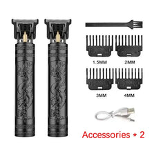 Load image into Gallery viewer, T9 Hair Clipper Repair Beard Shaving Body Hair Trimmer Clippers Electric Machine Men Haircut Machine 0mm Barber Shaver