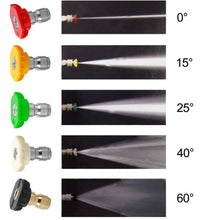 Load image into Gallery viewer, High Pressure Car Wash Water Gun Aluminum Core Quick Insertion FiveColor Fan Shaped Nozzle Union Nozzle Car Washing Gun M22-14