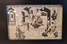 Load image into Gallery viewer, Vintage Book Plate Illustration Picture Frame Arabian Nights Queen Shahrazad