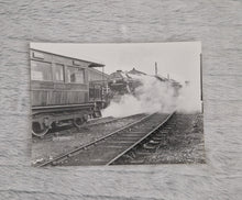 Load image into Gallery viewer, Black White Photo Locomotive Steam Engine North Yorkshireman 23/06/81 4472 Flying Scotman Passes the