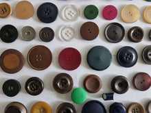 Load image into Gallery viewer, Job lot of 60 Used Vintage Mixed Colour Buttons , Mixed Sizes and Mixed Designs