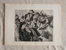 Load image into Gallery viewer, Vintage Double-Sided Book Plate , Detail from The Adoration of the Magi
