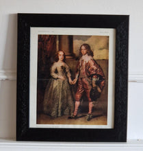 Load image into Gallery viewer, Prince William II Of Orange & Mary Stuart Painting By Anthony Van Print In Frame
