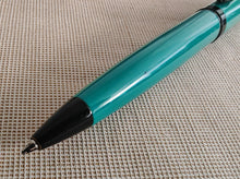 Load image into Gallery viewer, Platignum Studio Ballpoint Pen , Turquoise , Black Ink , 13.5cm , Used