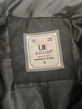 Load image into Gallery viewer, USE CLUP Men’s Black Faux Leather Biker Jacket – Size S – Made in Turkey