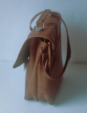 Load image into Gallery viewer, Vintage 1970s Brown Faux Leather Satchel Shoulder Bag Briefcase Retro Unisex