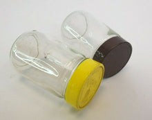 Load image into Gallery viewer, 2 x vintage colman's purveyor's clear glass mustard jars, Empty Spice Storage Jars, Kitchena