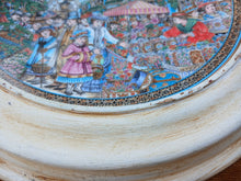 Load image into Gallery viewer, Royal Worcester Fine Bone China Market Scene Wall Plate Framed 28.5cm England