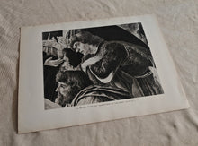 Load image into Gallery viewer, Vintage Double-Sided Book Plate , Detail from The Adoration of the Magi