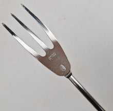 Load image into Gallery viewer, 50s 60s Vintage Retro Skyline Red Plastic Handle Kitchen Utensil Meat Fork