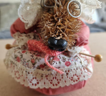 Load image into Gallery viewer, Vintage Handmade wolf granny doll pin needle cushion
