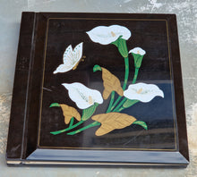 Load image into Gallery viewer, Vintage Japanese Water Lilly Flower Theme Photograph Album , Black Plastic Cover