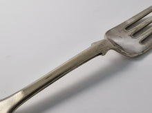 Load image into Gallery viewer, Antique Silver Plated 20cm FIDDLE Dinner Forks Cutlery