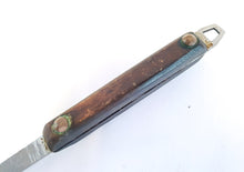 Load image into Gallery viewer, Vintage Stainless Steel Strainer Spoon Utensil, Wooden Handle, Retro Kitchenalia, 30cm Long