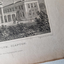 Load image into Gallery viewer, Vintage Book Plate Print: The London Orphan Asylum, Clapton Engraving by H.W. Bond, 1828 after T.H.