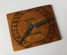 Load image into Gallery viewer, Antique Royal Bezique Register Score Counters Wooden Card Game Scorers Pair