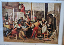 Load image into Gallery viewer, Old Book Plate Print Picture Frame Party in a Brothel by Brunswick  Monogrammist