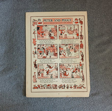 Load image into Gallery viewer, Vintage Peter and Peggy Cricket Match in the Jungle Book Print 35 x 25.5cm