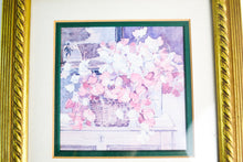 Load image into Gallery viewer, Vintage 'Sweet Peas' By Adelene Fletcher - Framed Print (22cm X 22cm Inc Frame) -flowers