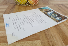 Load image into Gallery viewer, Vintage Hotel B.I Breakfast Menu Card From Uganda, Kittiwakes Bird Theme, Dated Monday 24th May 1971