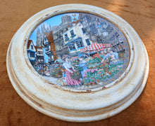 Load image into Gallery viewer, Royal Worcester Fine Bone China Cathedral Market Wall Plate Framed 28.5cm