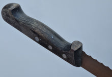 Load image into Gallery viewer, Vintage Kitchen Serrated Bread Knife Sheffield England Stainless Steel Wooden Wood Handle