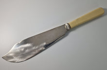 Load image into Gallery viewer, Copy of Large Vintage EPNS Silver Plated Fish Serving  Knife, Cream Plastic Handle