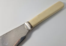 Load image into Gallery viewer, Copy of Large Vintage EPNS Silver Plated Fish Serving  Knife, Cream Plastic Handle