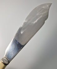 Load image into Gallery viewer, Copy of Large Vintage EPNS Silver Plated Fish Serving  Knife, Cream Plastic Handle