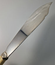 Load image into Gallery viewer, Copy of Large Vintage EPNS Silver Plated Fish Serving  Knife, Cream Plastic Handle