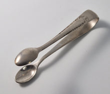 Load image into Gallery viewer, EPNS A1 Silver Plated Sugar Cube / Ice Grabber Tongs, Spoon Tongs, Vintage Silverware, 8cm Tongs, Sugar Tongs, Sugar Nips