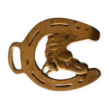 Load image into Gallery viewer, Cast brass Genuine Antique HORSE BRASS Horses Head Design Made in England