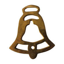 Load image into Gallery viewer, DOUBLE BELL LIBERTY DINNER HORSE BRASS EQUESTRIAN MEDALLION FOB PARADE BRIDLE