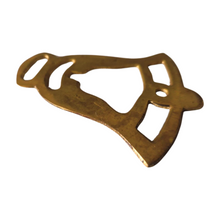 Load image into Gallery viewer, DOUBLE BELL LIBERTY DINNER HORSE BRASS EQUESTRIAN MEDALLION FOB PARADE BRIDLE