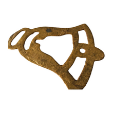 Load image into Gallery viewer, DOUBLE BELL LIBERTY DINNER HORSE BRASS EQUESTRIAN MEDALLION FOB PARADE BRIDLE