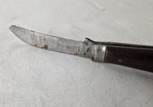 Load image into Gallery viewer, Vintage Wooden Handle Warranted Quality Pruner Pocket Knife