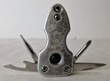 Load image into Gallery viewer, 5 in 1 Keychain Pocket Multi-Tool Stainless Steel with LED Flashlight