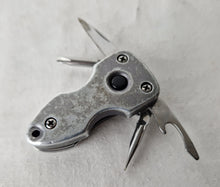 Load image into Gallery viewer, 5 in 1 Keychain Pocket Multi-Tool Stainless Steel with LED Flashlight