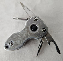 Load image into Gallery viewer, 5 in 1 Keychain Pocket Multi-Tool Stainless Steel with LED Flashlight