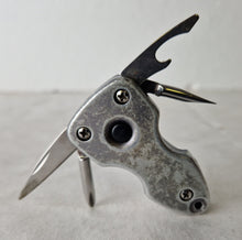Load image into Gallery viewer, 5 in 1 Keychain Pocket Multi-Tool Stainless Steel with LED Flashlight