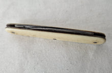 Load image into Gallery viewer, Vintage Antique Wigfall & Co Pocket Knife , Cream Plastic Handle , Double Blade
