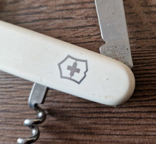 Load image into Gallery viewer, Vintage Swiss Army Victorinox Rostfrei Pocket Multi tool USED , 4 in 1 tool , While Colour