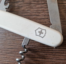 Load image into Gallery viewer, Vintage Swiss Army Victorinox Rostfrei Pocket Multi tool USED , 4 in 1 tool , While Colour