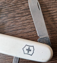 Load image into Gallery viewer, Vintage Swiss Army Victorinox Rostfrei Pocket Multi tool USED , 4 in 1 tool , While Colour
