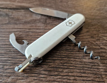 Load image into Gallery viewer, Vintage Swiss Army Victorinox Rostfrei Pocket Multi tool USED , 4 in 1 tool , While Colour