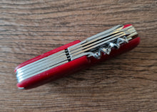 Load image into Gallery viewer, Vintage Pocket Multi-Tool , 13 tools in 1 , Red